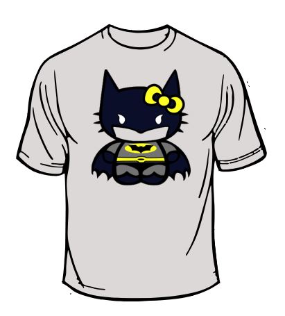 Hello Kitty Batman T-Shirt