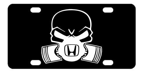 Honda Skull License Plate