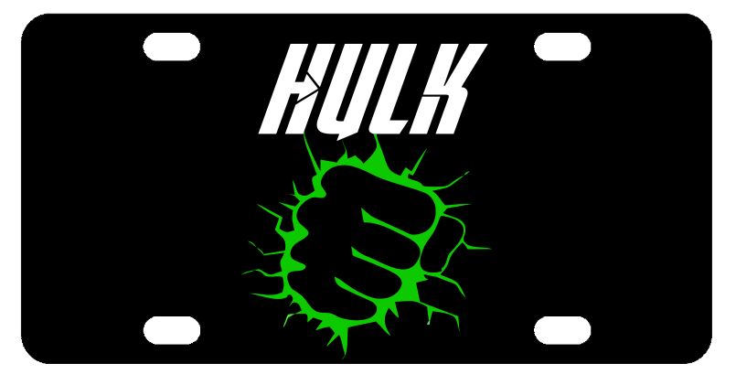 Hulk License Plate