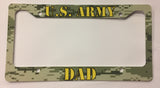 U.S. Army Dad License Plate Frame