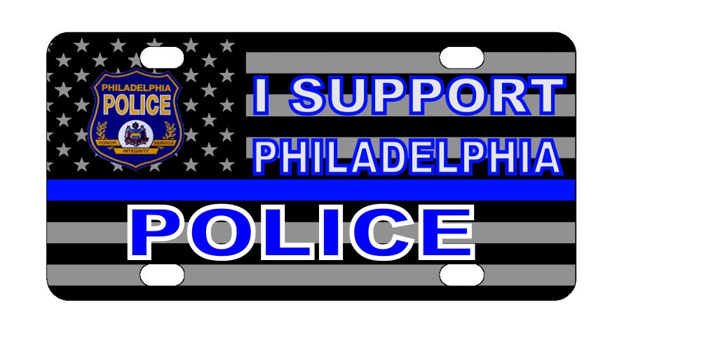 I Support Philadelphia Police License Plate