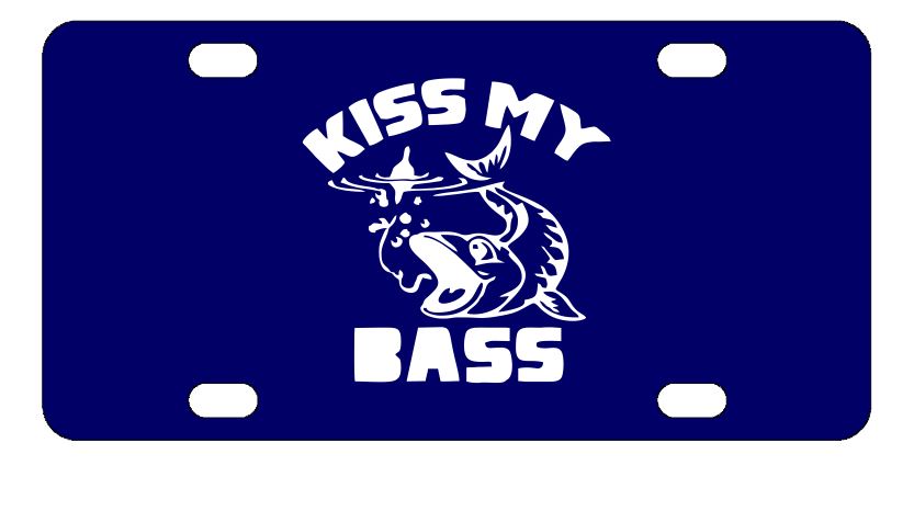 Kiss My Bass License Plate