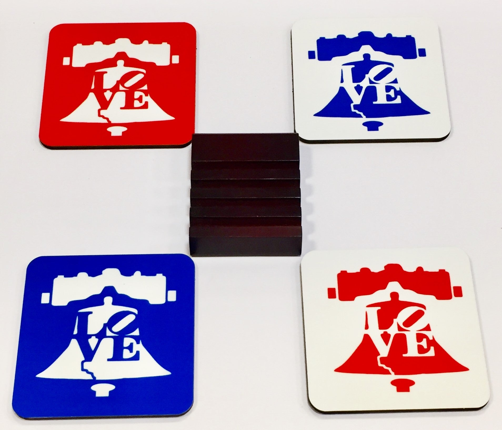 Liberty Bell Love Coaster Set