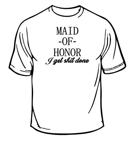 Maid Of Honor Wedding T-Shirt