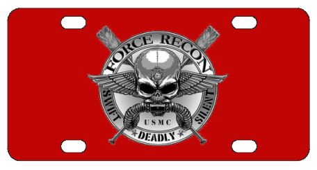 Marines USMC Force Recon License Plate