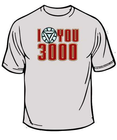 Ironman Love You 3000 T-Shirt