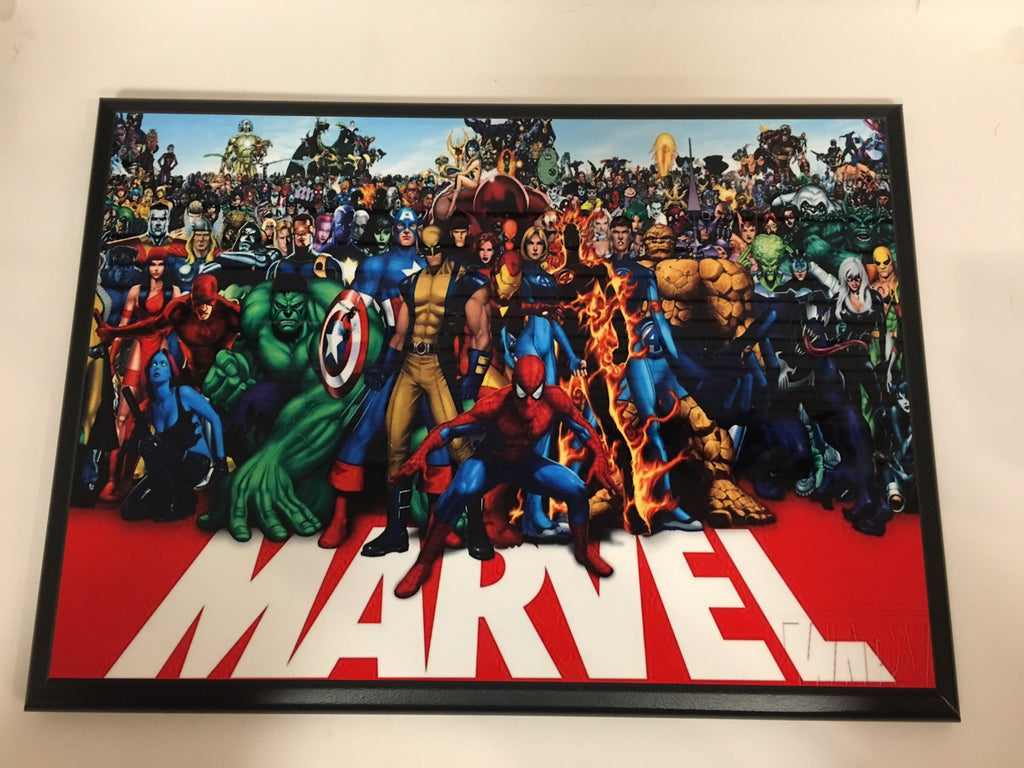 Marvel All Characters Plaque