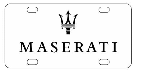 Maserati License Plate