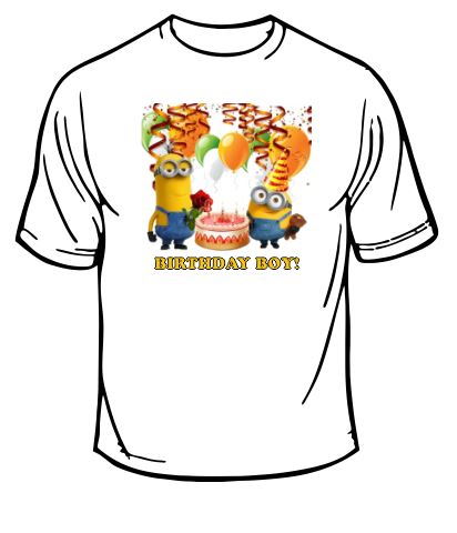 Minions Boy Birthday T-shirt
