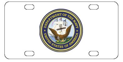 Navy License Plate