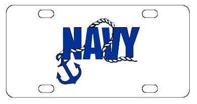 Navy License Plate