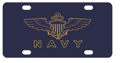 Navy License Plate