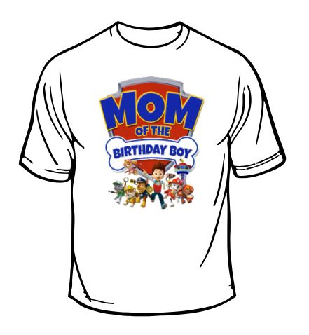Paw Patrol Birthday T-shirt | Custom Creations | Shirt-Sets