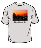 Philadelphia Skyline Sunset T-Shirt