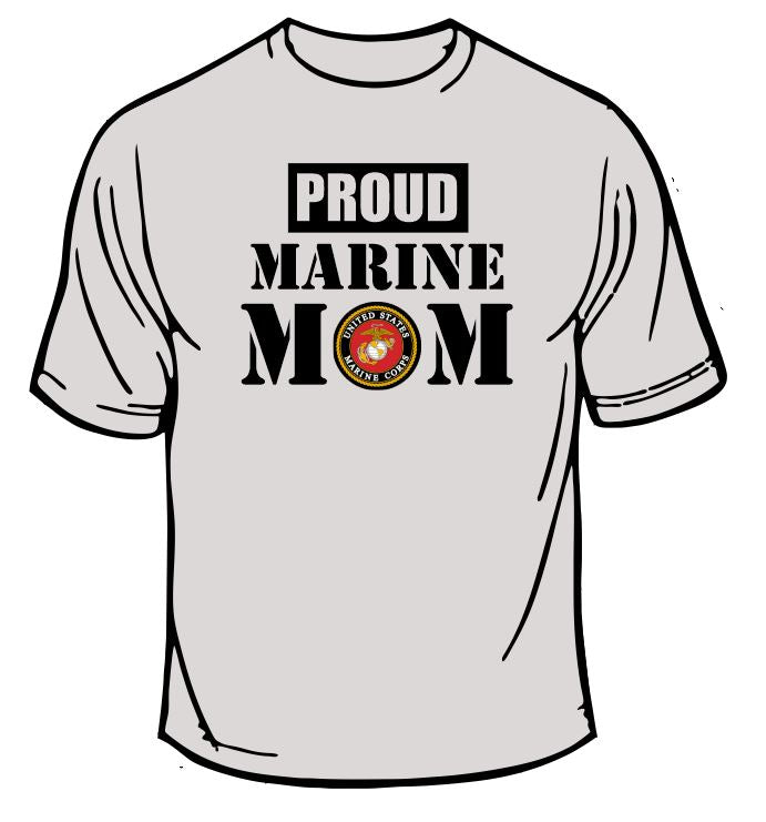 Proud Marine Mom T-Shirt