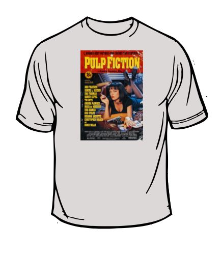 Pulp Fiction Movie Poster T-Shirt