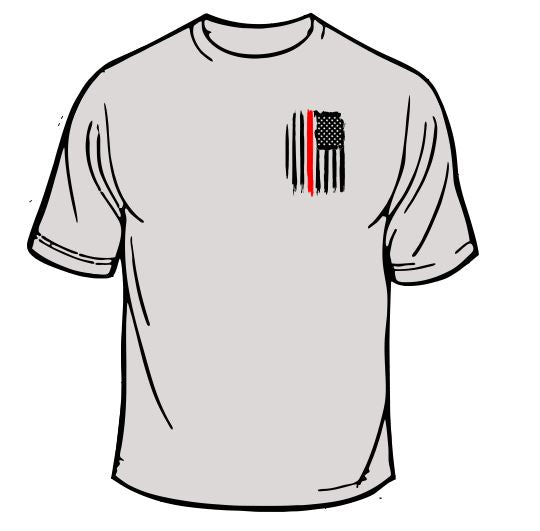 Fire Department Firefighter Flag T-Shirt