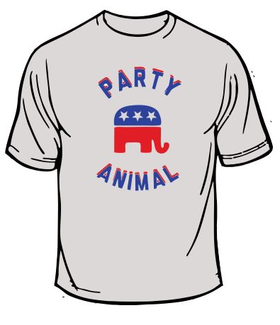Party Animal Republican T-Shirt