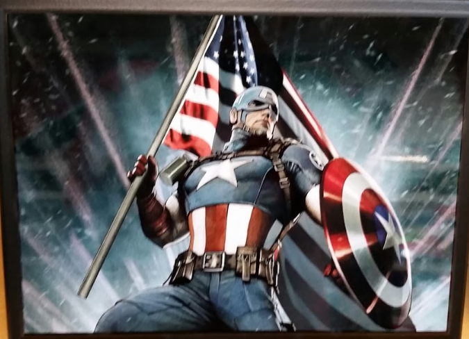 Captain America Plaque
