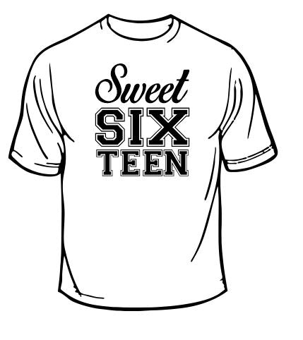 Sweet Sixteen Birthday Girl T-shirt