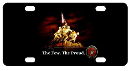 Marines USMC Iwo Jima License Plate