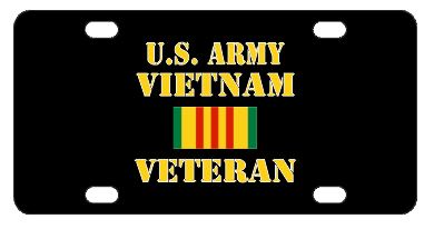 Army Vietnam Veteran License Plate