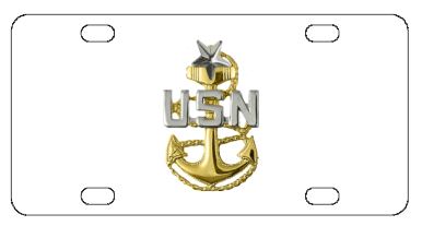 Navy License Plate