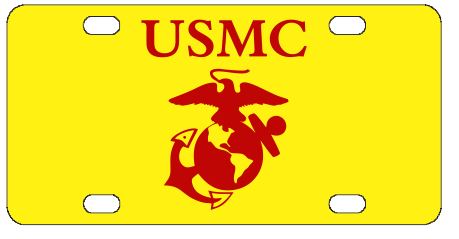 Marines USMC License Plate
