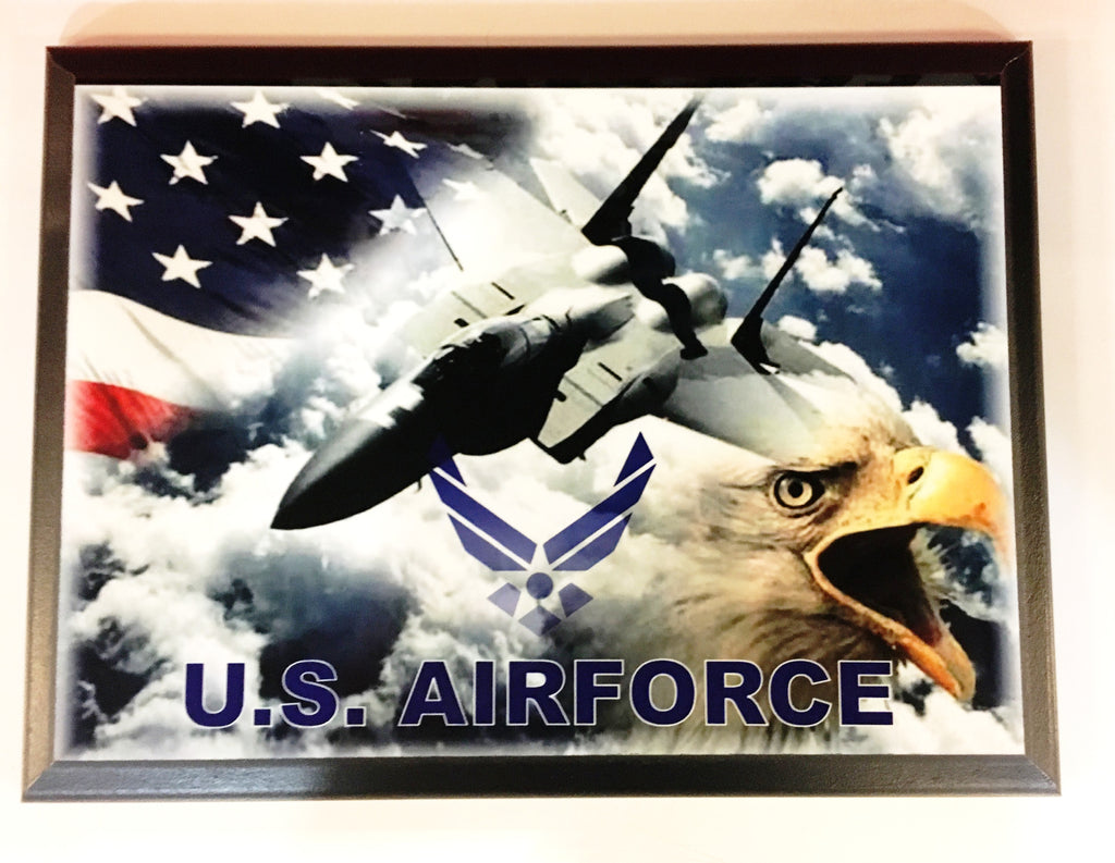 U.S. Air Force Eagle/Flag/Jet Plaque