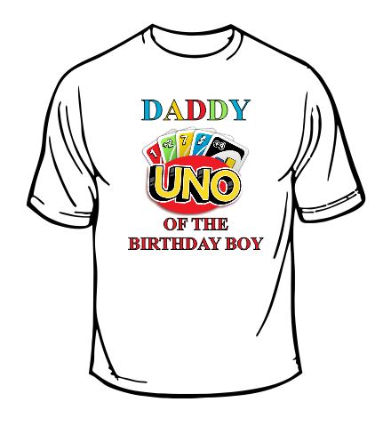 Uno Daddy Of The Birthday Boy T-shirt