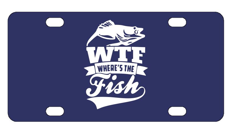 Where The Fish License Plate