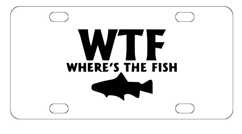 Where The Fish License Plate
