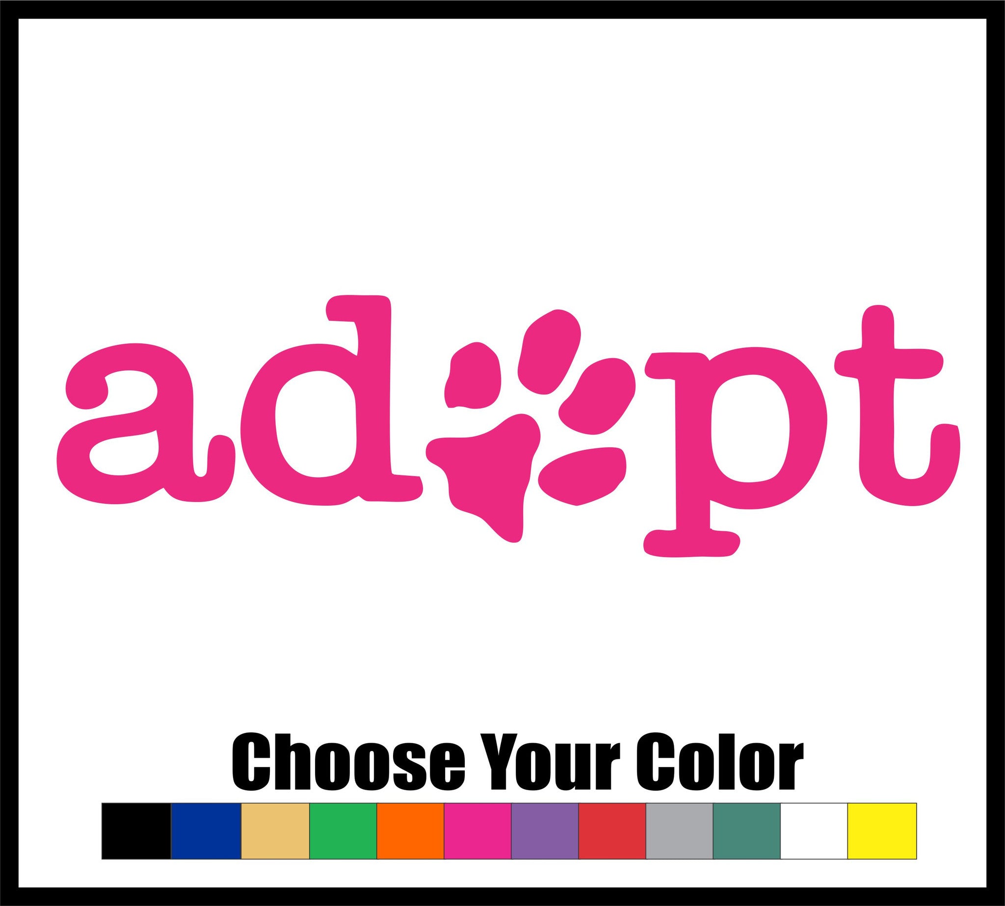Adopt A Pet Decal