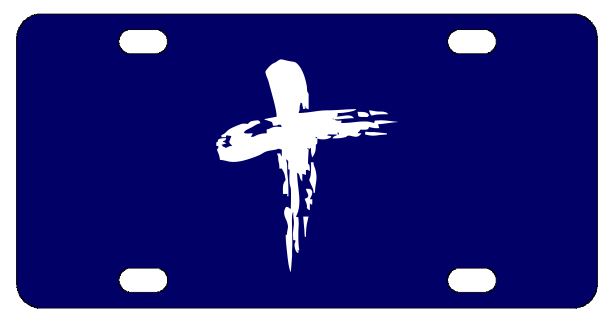 Christian Cross License Plate