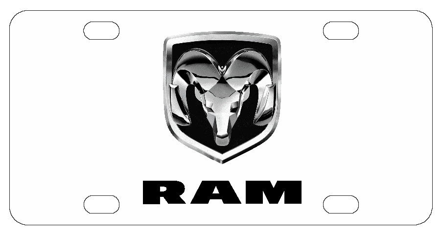 Dodge Ram License Plate