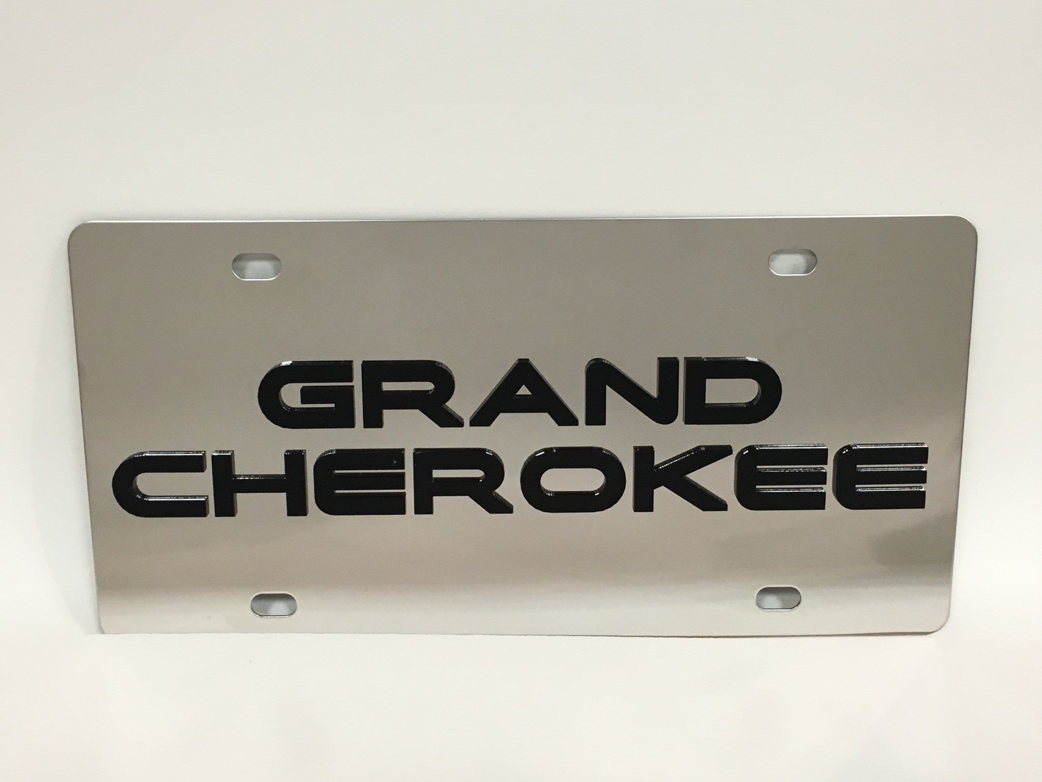 Jeep Grand Cherokee Stainless Steel License Plate Custom Creations