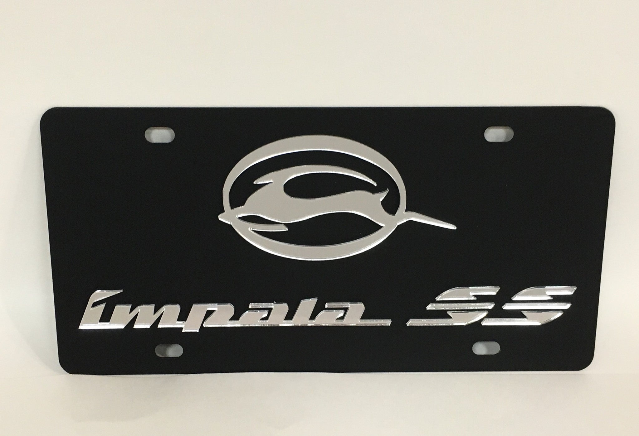 Chevy Impala SS Stainless Steel License Plate Custom Creations