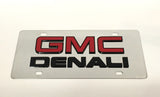 GMC Denali Stainless Steel License Plate