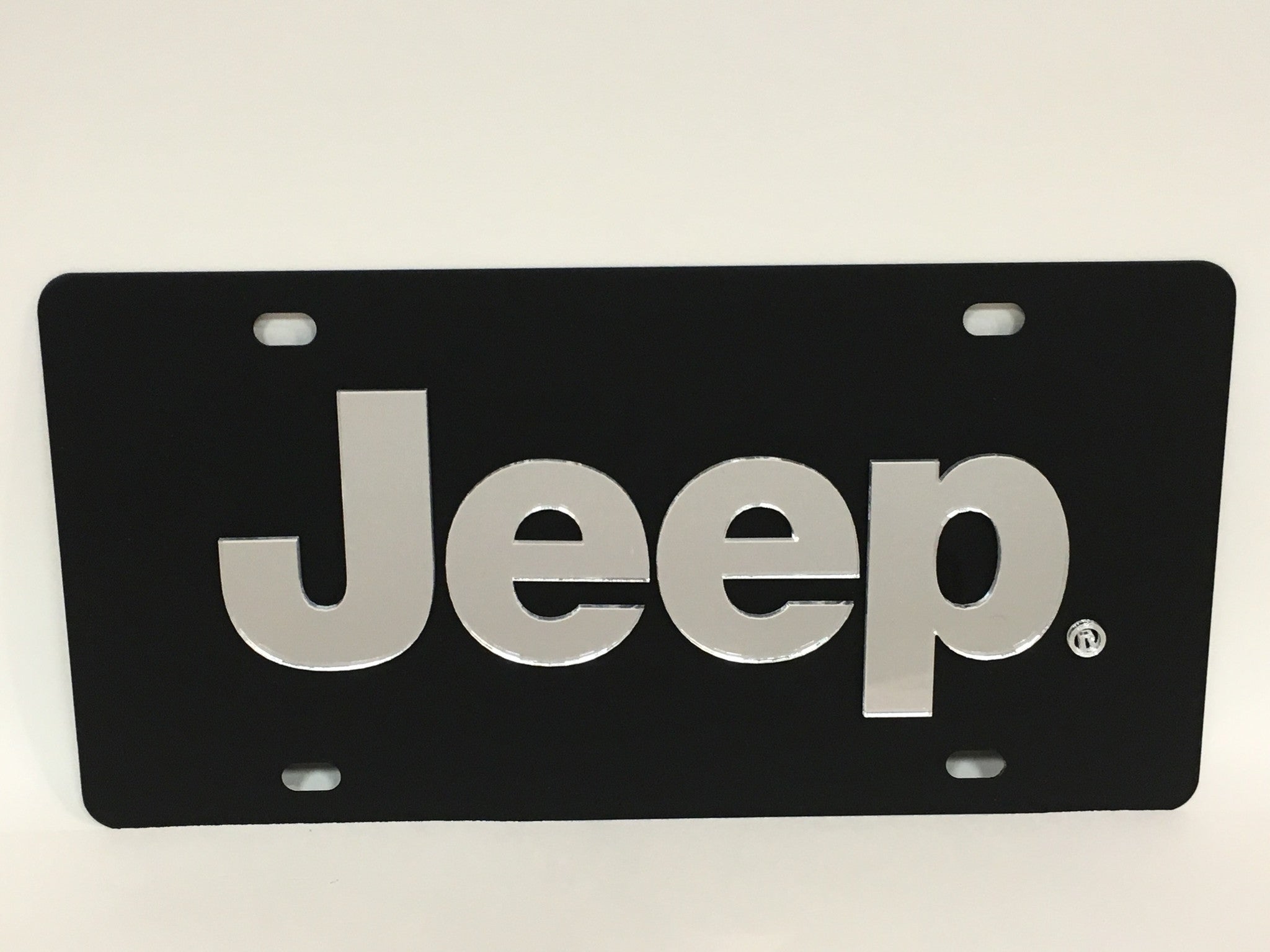 Jeep Logo Stainless Steel License Plate