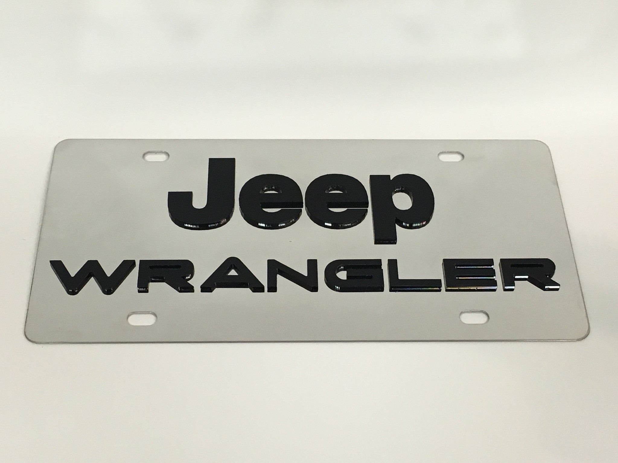Jeep Wrangler Stainless Steel License Plate