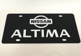 Nissan Altima Stainless Steel License Plate