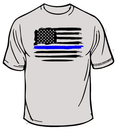 Police Flag T-Shirt