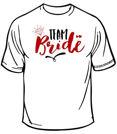 Team Bride Wedding T-Shirt
